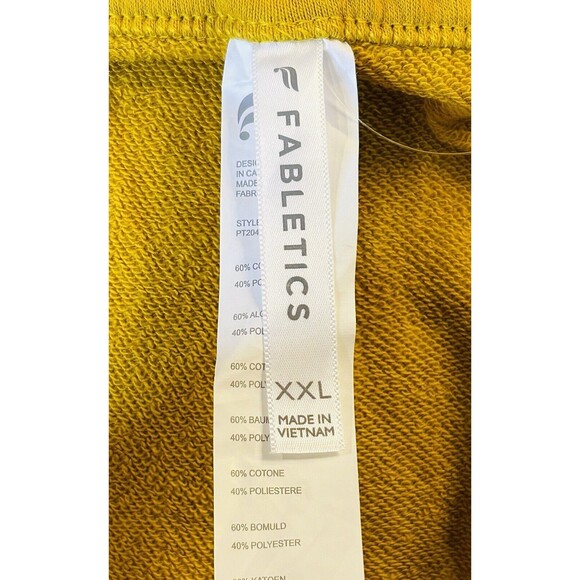 Fabletics Mustard Yellow High Waisted Slim Joggers Sweatpants  XXL 14 -16‎ NWT - Picture 7 of 13